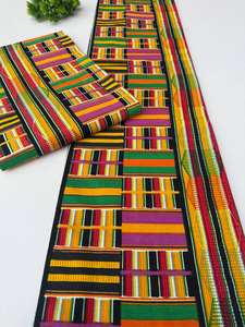 Tela africana estampada en cera y tela de algodón Ankara con diseños vibrantes para ropa tradicional de Kumasi - Product Image 6