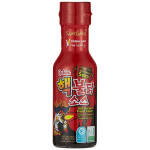 Salsa Samyang Buldak Picante Intenso 2x Spicy al por Mayor, Conveniente, Picante, con Pollo, Mango y Tomate, Certificación Kosher y Halal, en Botella - Product Image 5