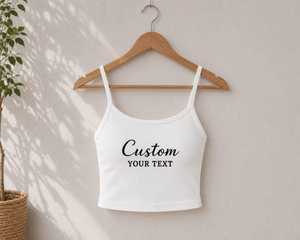 Women's Ribbed <b>Crop</b> Camisole Tank <b>Top</b> Sleeveless Slim Fit Spaghetti Strap Casual Summer Stretch Cotton Blend Cami Vest - Product Image 3
