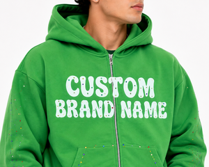 Wholesale Acid Wash Solid for Rhinestone Tracksuit <b>Set</b> Zip Hoodie Jogger Streetwear Style Raised Lettering Casual - Product Image 5