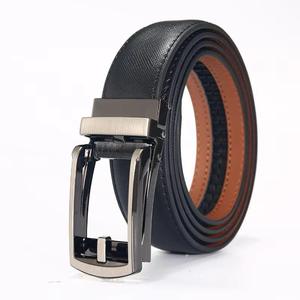Genuine Leather Formal <b>Belt</b> <b>Black</b> Cow Hide Pin Buckle Rectangular Alloy Durable Style - Product Image 1