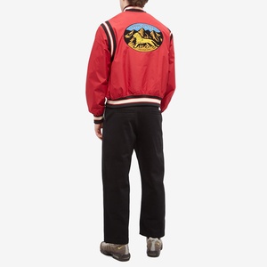 Veste bomber unisexe en chenille avec broderie de logo personnalisé, veste varsity rouge streetwear, veste hip hop, veste letterman pour homme, vêtements d'extérieur - Product Image 5