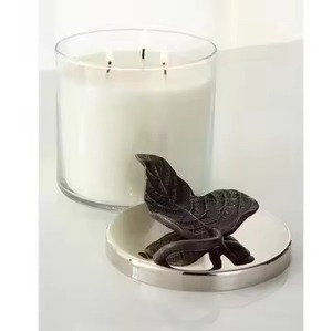 Portavelas de Vidrio Negro Medianoche con Textura de Perlas, Recipiente de Vidrio Texturizado para Velas Aromáticas, Decoración del Hogar - Product Image 2