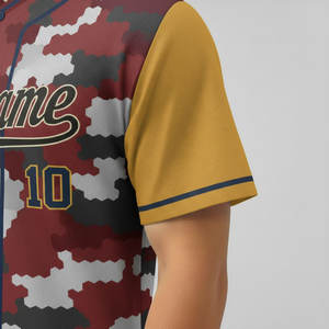 Maillots de baseball sublimés personnalisés, respirants, légers, uniformes sur mesure, conception gratuite, unisexe, t-shirts anti-humidité - Product Image 6