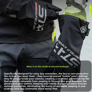 Nouveaux gants de moto imperméables antidérapants pour homme et femme, équipement de conduite hivernal à doigts complets - Product Image 6