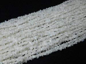 Cuentas de Piedra Lunar Blanca Natural en Forma de Virutas, Sueltas, de 4-5mm, Forma Irregular, para Fabricación de Joyería, Venta al por Mayor, Lakshya Enterprises - Product Image 6