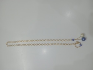Ensemble collier et boucles d'oreilles en forme de fleur en argent plaqué or vintage, bijoux de mariage classiques pour femmes, perles, bijoux Amaira, haute qualité - Product Image 2