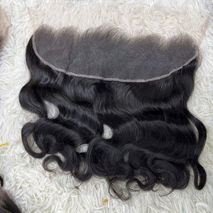 Extensions de cheveux vierges bruts vietnamiens, fabrication Vietnam, avec closure/frontal en dentelle HD, toucher doux et lisse, double trame machine - Product Image 4