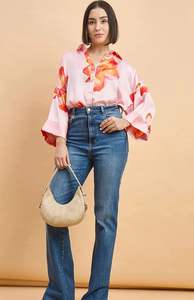 Blusa de Mujer con Cuello de Lazo, Manga Larga, Color Sólido, Elegante, Estilo Satinado, para Oficina, Formal, a la Moda - Product Image 3