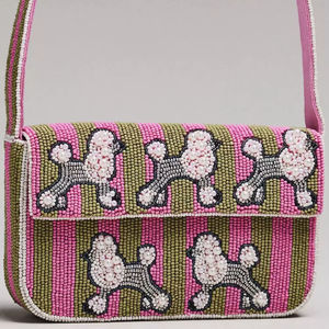 Embroidered Cross-stitching Needlework Handcrafted Beaded Cotton <b>Handbag</b> Purse Shoulder Bag <b>Sequined</b> Decoration Customized - Product Image 3