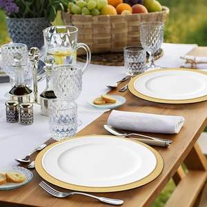 Assiette de Présentation Luxe Effet Diamant – Base Décorative Élégante pour Réceptions de Mariage et Banquets - Product Image 5