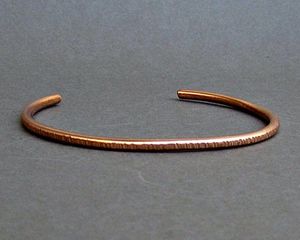 Adjustable Copper Cuff <b>Bracelet</b> With Elegant Vintage Finish For Stylish Everyday Fashion Jewelry Accessories - Product Image 3