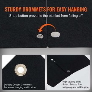 Tappetino Protettivo in Fibra di Carbonio 30x30 cm, Resistente al Calore 1800°F, Protezione Antifiamma, Coperta in Fibra Ceramica per Idraulica - Product Image 5