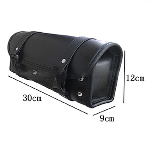 Black Leather <b>Tool</b> Roll Bag Custom Universal <b>Waterproof</b> Motorcycle Side <b>Box</b> Saddlebags for Motorcycle 2026 - Product Image 4