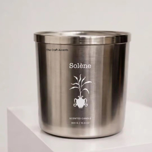Venta al por mayor de recipientes de lujo para velas perfumadas de acero inoxidable, modernos y de estilo industrial, para decoración del hogar y aromaterapia de alta gama. - Product Image 1