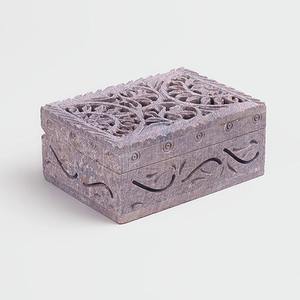 Boîte cadeau en pierre ollaire en gros pour l'Aïd et le Ramadan – Boîte de rangement décorative en pierre – Fournisseur d'emballages cadeaux islamiques de qualité export - Product Image 1