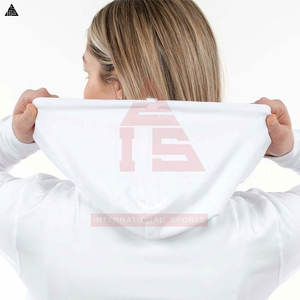 Sweat à capuche violet oversize en mélange de coton, style basique pour le fitness, décontracté pour la gym, collection automne, design de créateur - Product Image 5