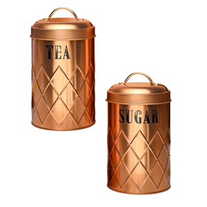 Dernière Tendance : Contenant et Pot de Cuisine en Métal avec Finition Cuivre Vieilli pour Stocker les Snacks et Biscuits Faits Maison avec Couvercle Hermétique - Product Image 3