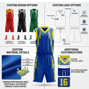Conjunto de Camiseta de Baloncesto Personalizada para Adultos Unisex, Amarillo y Azul Marino, Cuello en V, Manga Larga, Número 10 con Impresión Digital, Transpirable y de Secado Rápido - Product Image 6