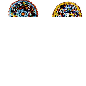 Luxury New Design Multi-Color Beaded Flower Keychain Trendy Bag Accessory <b>Key</b> Fob with Classic Style Embroidery Accessory - Product Image 4