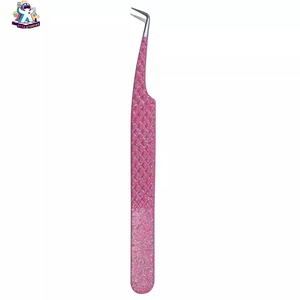 Ensemble de pinces à cils en acier inoxydable Ryzer Studio, 1 pièce, pointe incurvée et pointue, outils de beauté pour extensions de cils, maquillage et outils - Product Image 3