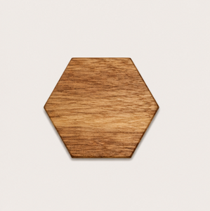 Handmade Hexagonal Wooden Coaster Set Of 6 Premium Acacia Wood Drink Coasters For <b>Coffee</b> Mugs And Tea Cups <b>Rustic</b> Modern Home - Product Image 2