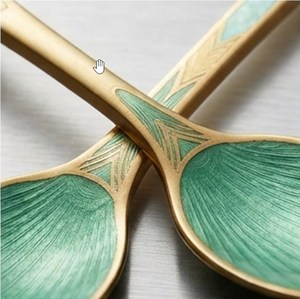 Cucharas de té chapadas en oro con acabado de espejo colorido, mango largo, diseño moderno, cucharas de metal duraderas para regalos. - Product Image 5
