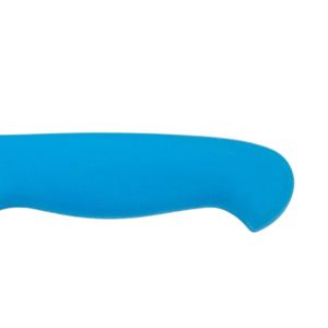 Cuchillos de Carnicería con Mango Azul y Hoja Plateada Ancha y Curva, con Protector de Dedos Cómodo para Cortar Carne y Uso en la Cocina - Product Image 6