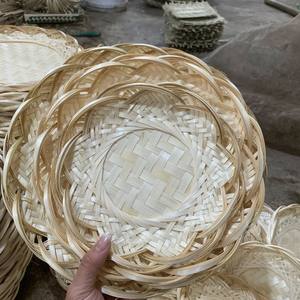 Panier de rangement multifonction en bambou tressé écologique pour l'organisation domestique, idéal pour fruits, pain, aliments, utilisation quotidienne flexible, panier cadeau - Product Image 4