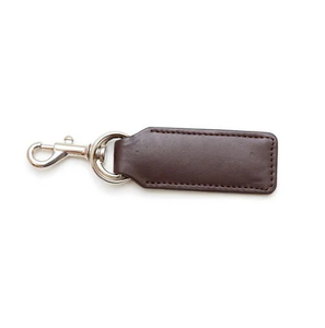 Porte-clés en cuir de haute qualité, forme personnalisable, pour cadeau de Noël ou promotion, couleur marron et noir - Product Image 4