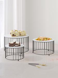 Round Gold Metal Cake Pedestal Stand Luxury Dessert Display <b>Plate</b> for Bakery Showcase Party Table <b>Decoration</b> and Catering - Product Image 4