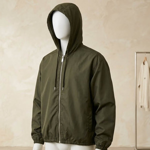 High quality brown windbreaker Custom brand logo <b>jacket</b> Nylon hooded <b>jacket</b> wholesaler Wholesale manufacture <b>jackets</b> - Product Image 4