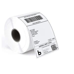 Rouleau d'étiquettes codes-barres thermiques directes haute performance 38x25mm, papier blanc imperméable, adhésif permanent puissant, qualité supérieure - Product Image 2