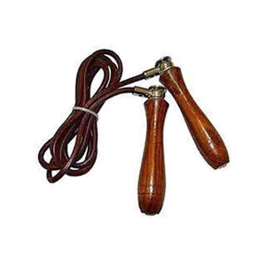 Corde à sauter à vitesse réglable pour femmes, entraînement de fitness à domicile, exercice de gym, poignée en bois, contrôle électronique de la vitesse, matériau en cuir - Product Image 2