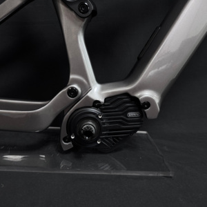 إطار دراجة كهربائية جبلية CEF69 معدني رمادي اللون، إطار 29 بوصة مع محرك Bafang M560 وبطارية 835 واط/ساعة، دراجة كهربائية إندورو بتعليق كامل وإطار كربوني - Product Image 4