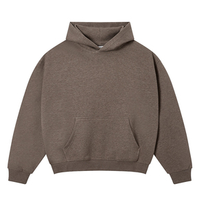 Sweat-shirt à capuche pour homme, couleur unie, tissu French Terry, décontracté, pour l'automne, coupe classique - Product Image 1