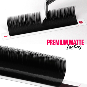 Charmlash Fournitures pour extensions de cils Plateaux de cils Noir mat cachemire Fournitures pour techniciennes en cils Plateau de longueurs mixtes Noir profond classique - Product Image 1