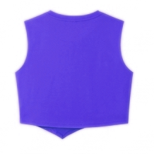 Top Corto Sin Mangas para Mujer, Color Morado, Tejido de Poliéster, Corte Regular, para Todas las Temporadas, Personalizable - Product Image 2