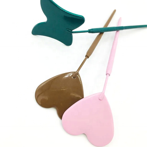 Juego de pinzas de extensión de pestañas de acero inoxidable de 6 piezas personalizables OEM mango marrón con punta puntiaguda de extensión de pestañas doradas - Product Image 5