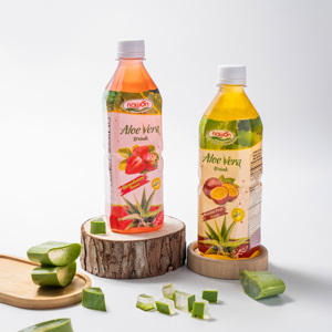 Produit du Vietnam Aloe vera boisson 500ml PET bouteille NAWON usine OEM marque privée bas quantité minimale de commande échantillon gratuit vente en gros boisson HALAL - Product Image 3