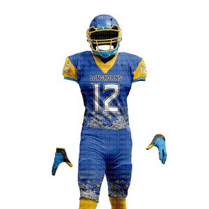 2025 nouveauté matériel personnalisé sergé brodé Football américain uniforme grande taille respirant Sportswear équipe uniforme Kits - Product Image 5