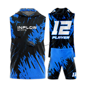 Maillot de football cousu FUSE Limited pour hommes, numéros 97 Aidan Hutchinson, 14 St.Brown, 16 Jared Goff, 26 Jahmyr Gibbs, 87 Sam LaPorta - Product Image 5