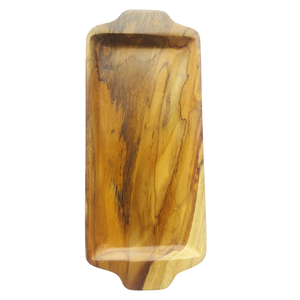 Rectangular Wooden Serving <b>Plate</b> Handmade Polished Wabi Sabi Design Solid Color Dishes & <b>Plates</b> Stylish wooden color <b>plate</b> - Product Image 4