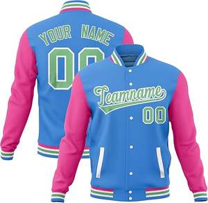 Chaqueta de Béisbol Varsity Informal de Invierno, Mezcla de Algodón, Unisex, Personalizada con Nombre y Número Cosidos, Transpirable - Product Image 2