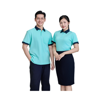 Tissu tricoté Lacoste standard court pour transfert thermique, 200 grammes, vierge, doux, respirant, anti-humidité, pour impression/broderie, couleur Aqua