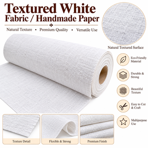 Hojas de Papel de Pulpa de Algodón Puro Hechas a Mano, Recicladas, Ecológicas, con Borde Rústico, para Manualidades, Proveedor Mayorista para Fábricas de Papelería - Product Image 6