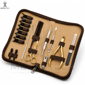Professional Hair Extension <b>Tool</b> Kit With Extension Pliers, Precision Scissors, Sectioning Clips, Tail Comb, Loop Needle <b>Tools</b> - Product Image 5