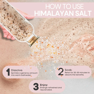 Sel de bain himalayen naturel de qualité supérieure, cristaux minéraux fins pour bain de spa, gommage corporel, soin relaxant personnel. - Product Image 6