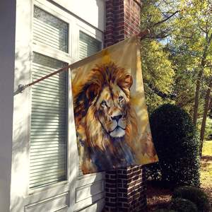 Bandera de Casa De León Multicolor grande, poste de manga de porche, cartel decorativo para patio, obra de arte, cartel de tamaño de Casa colgante de pared de poliéster - Product Image 2