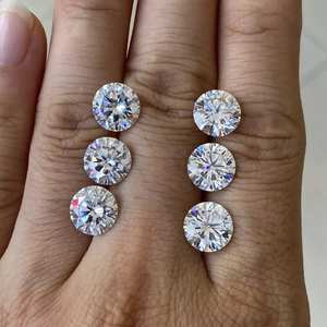 Diamant synthétique CVD de haute qualité, de taille ronde, cultivé en laboratoire, certifié DEF VSS1-VS2, fait main, pour la fabrication de bijoux. - Product Image 5